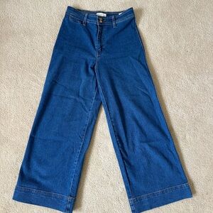 H&M Blue Denim Flared Jeans